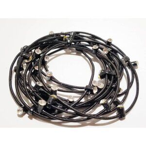 Bee Charming Sugar NY Piano Wire Black  Rhinestone Bracelet